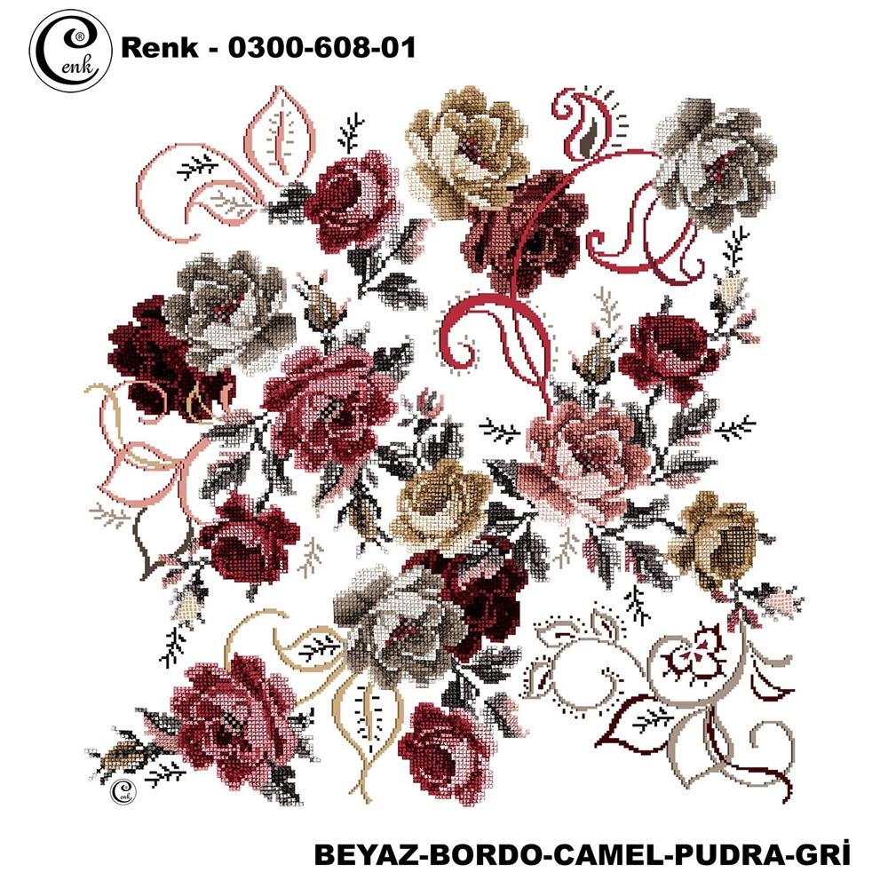 Cenk Desenli Oyalık Yazma - 0300-608 - Renk-07