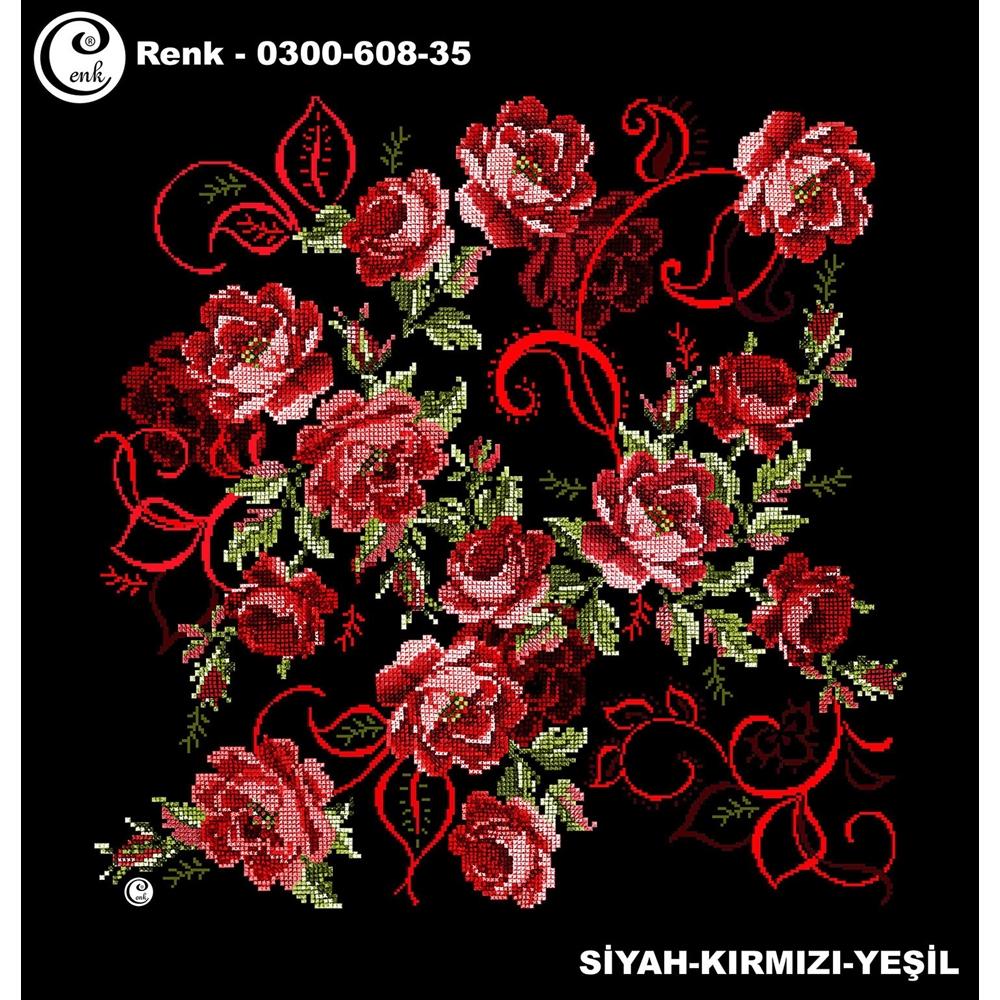 Cenk Desenli Oyalık Yazma - 0300-608 - Renk-01