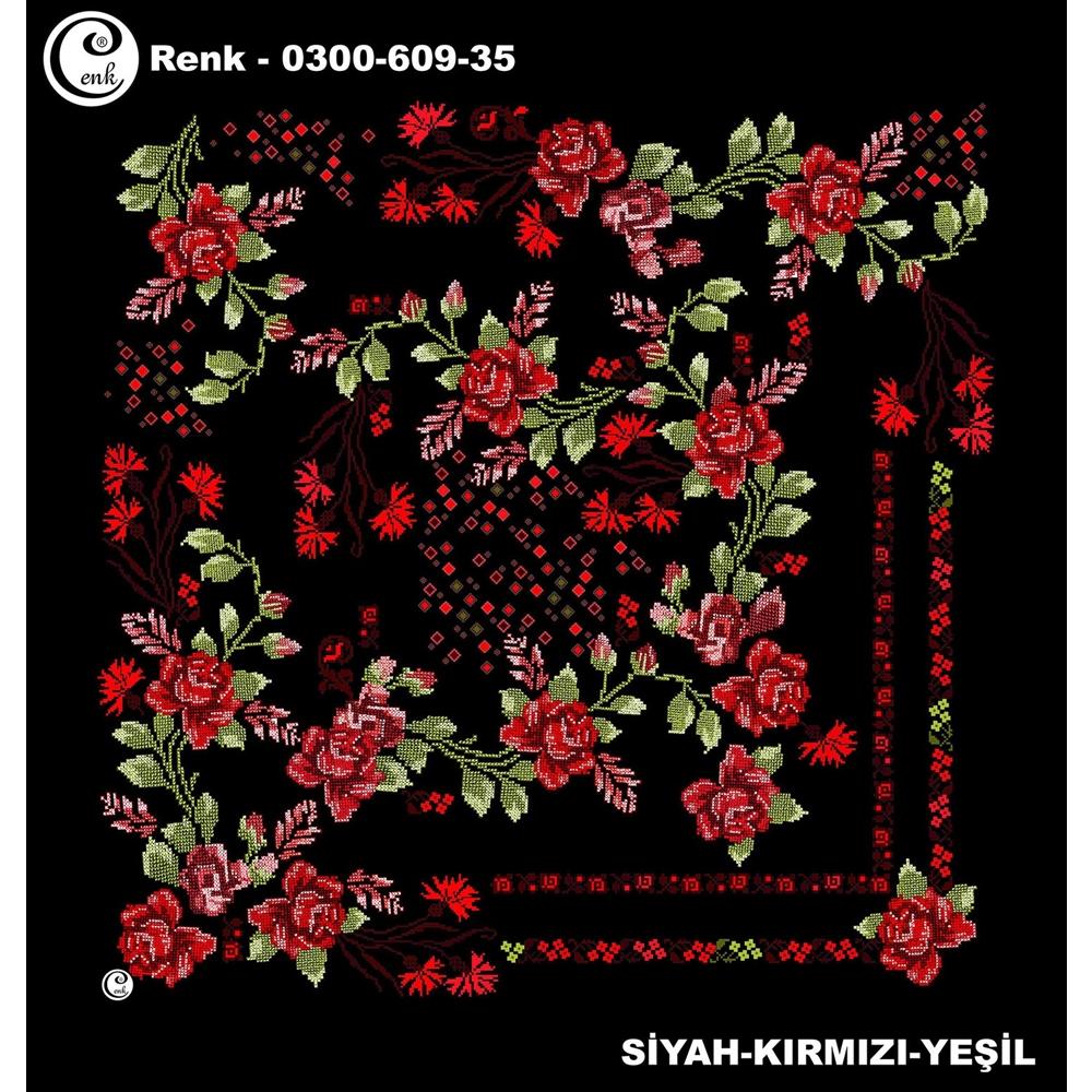 Cenk Desenli Oyalık Yazma - 0300-609 - Renk-16