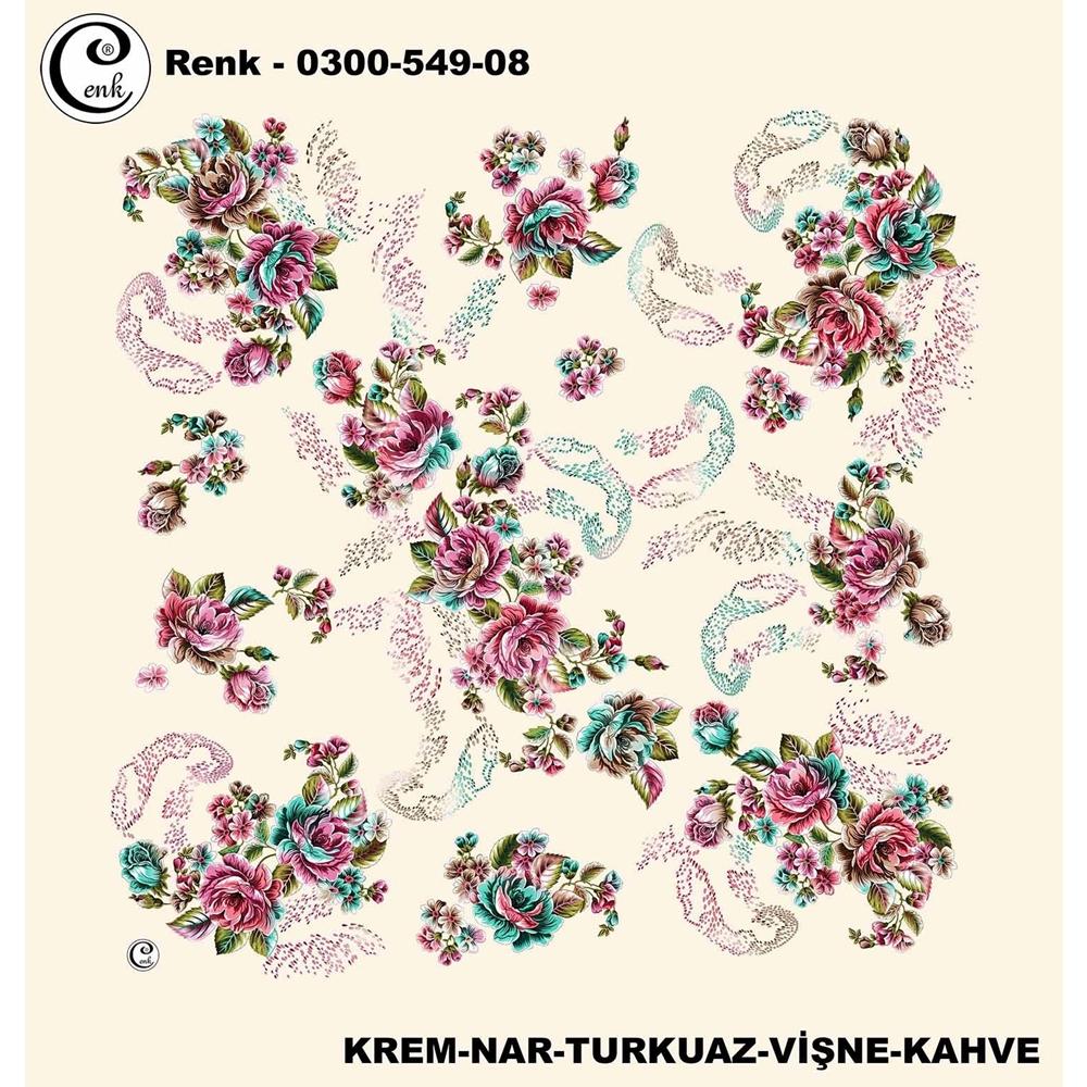 Cenk Desenli Oyalık Yazma - 0300-549 - Renk-32