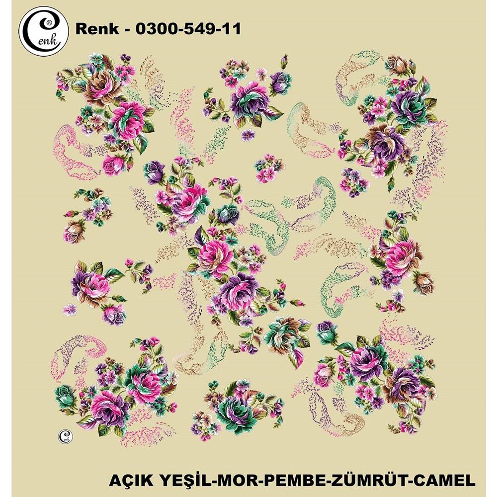 Cenk Desenli Oyalık Yazma - 0300-549 - Renk-18