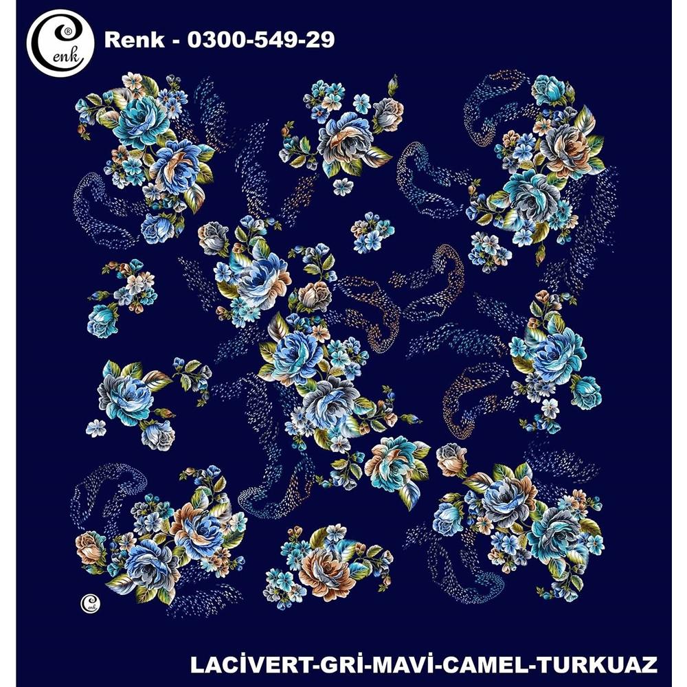 Cenk Desenli Oyalık Yazma - 0300-549 - Renk-21