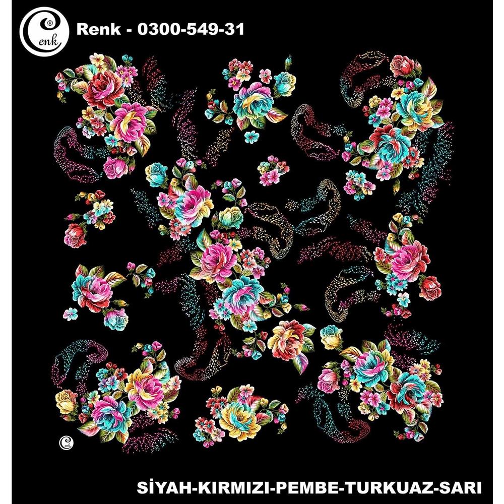 Cenk Desenli Oyalık Yazma - 0300-549 - Renk-06