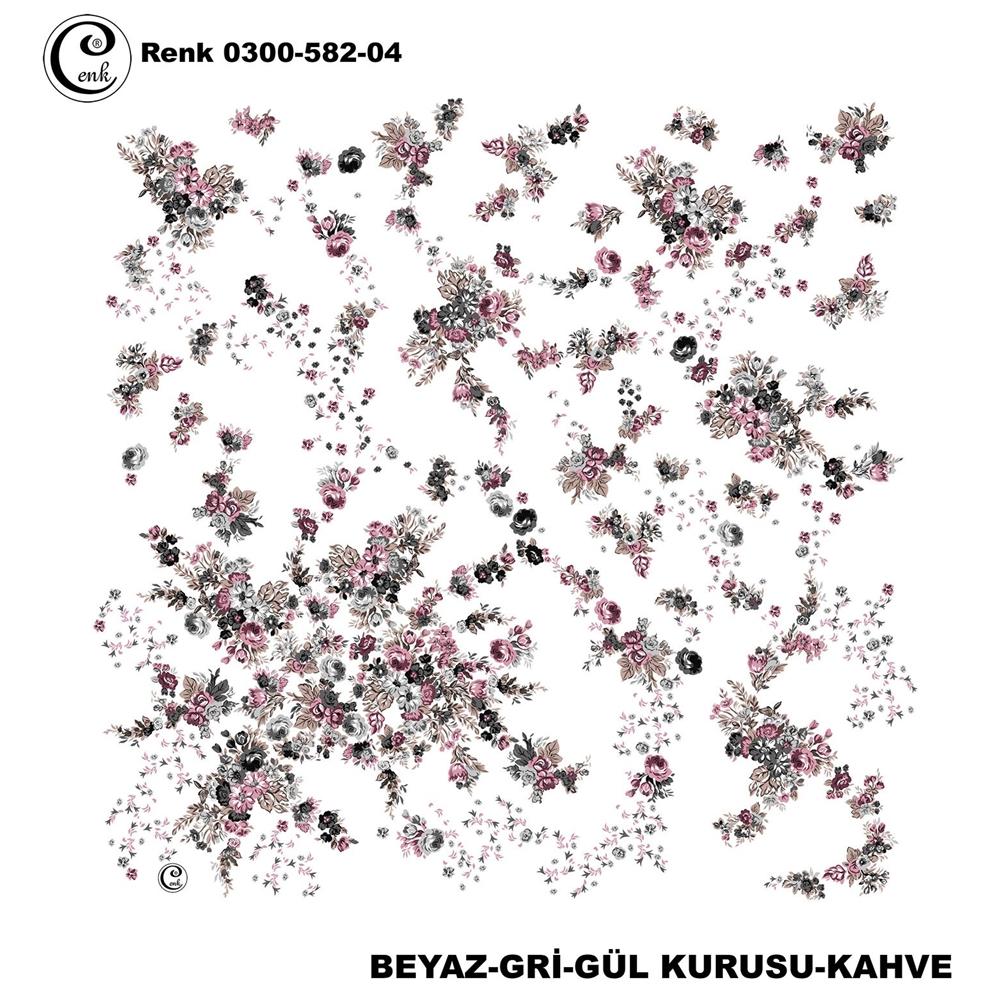 Cenk Desenli Oyalık Yazma - 0300-582 - Renk-06