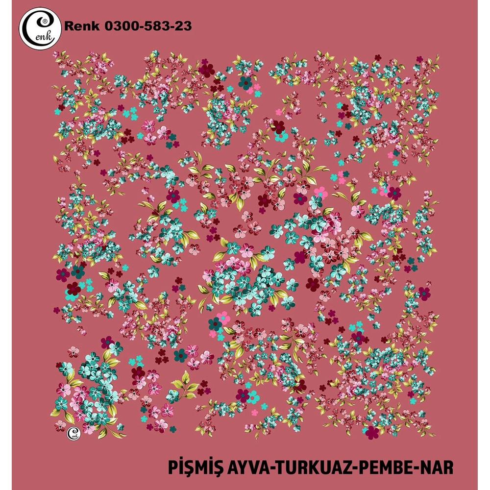 Cenk Desenli Oyalık Yazma - 0300-583 - Renk-14