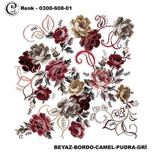 Cenk Desenli Oyalık Yazma - 0300-608 - Renk-21