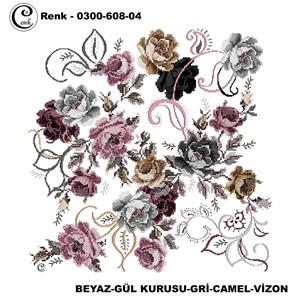 Cenk Desenli Oyalık Yazma - 0300-608 - Renk-15