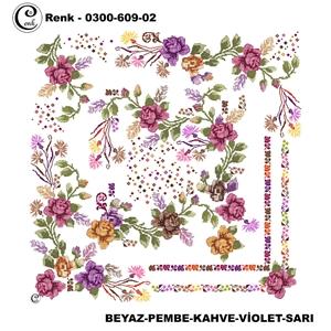 Cenk Desenli Oyalık Yazma - 0300-609 - Renk-19