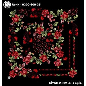 Cenk Desenli Oyalık Yazma - 0300-609 - Renk-19