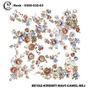 Cenk Desenli Oyalık Yazma - 0300-532