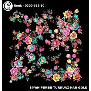 Cenk Desenli Oyalık Yazma - 0300-532