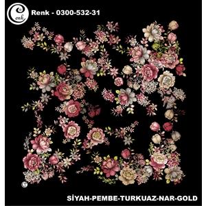 Cenk Desenli Oyalık Yazma - 0300-532 - Renk-28