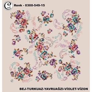 Cenk Desenli Oyalık Yazma - 0300-549 - Renk-19