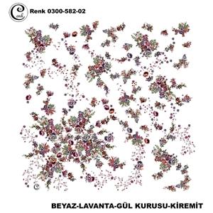 Cenk Desenli Oyalık Yazma - 0300-582 - Renk-06