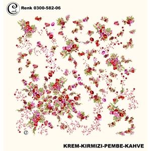 Cenk Desenli Oyalık Yazma - 0300-582 - Renk-23